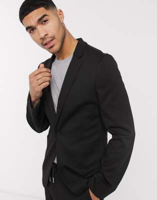 asos skinny jersey suit jacket super