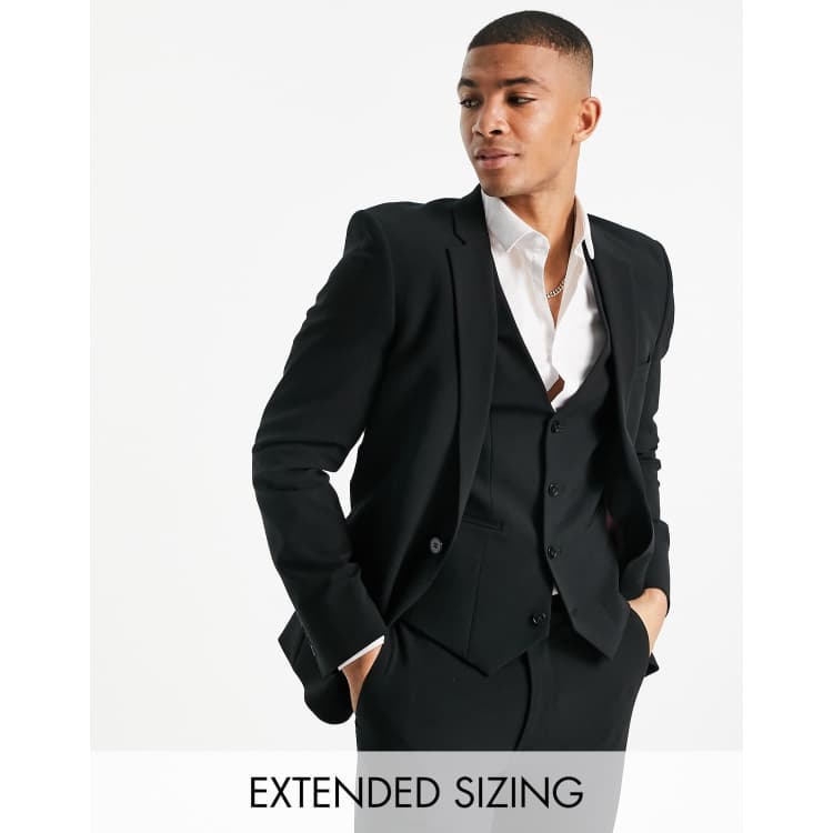 Super skinny black suit store