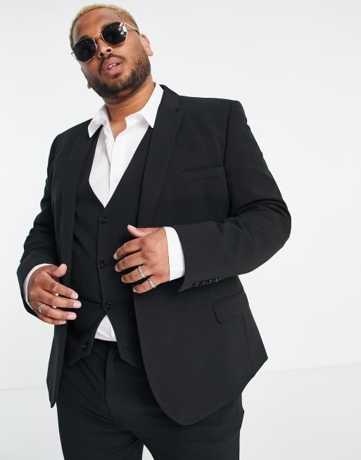 ASOS DESIGN super skinny suit jacket in black, 3 of 4