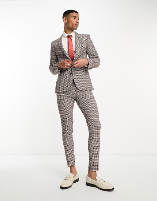 Asos dogtooth suit store