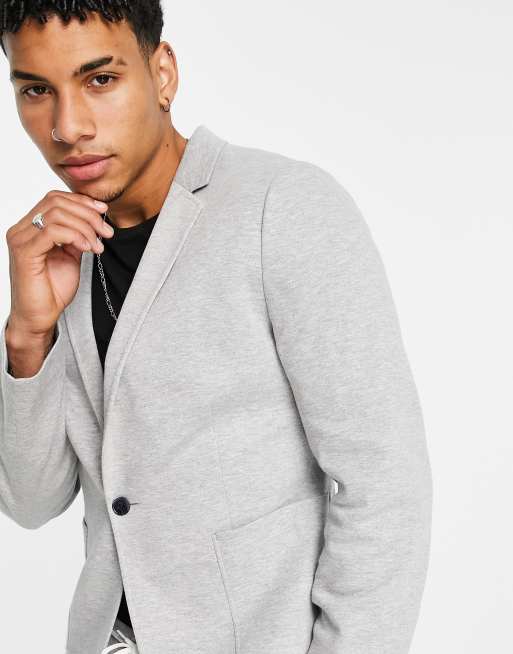 Grey deals cotton blazer