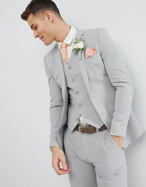 Asos light hot sale grey suit