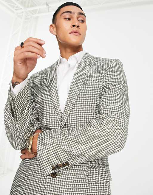 Asos houndstooth blazer hotsell