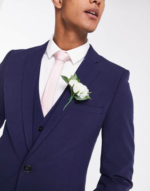 ASOS DESIGN Super Skinny Suit Jacket In Navy