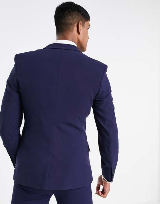 Asos navy blue on sale suit