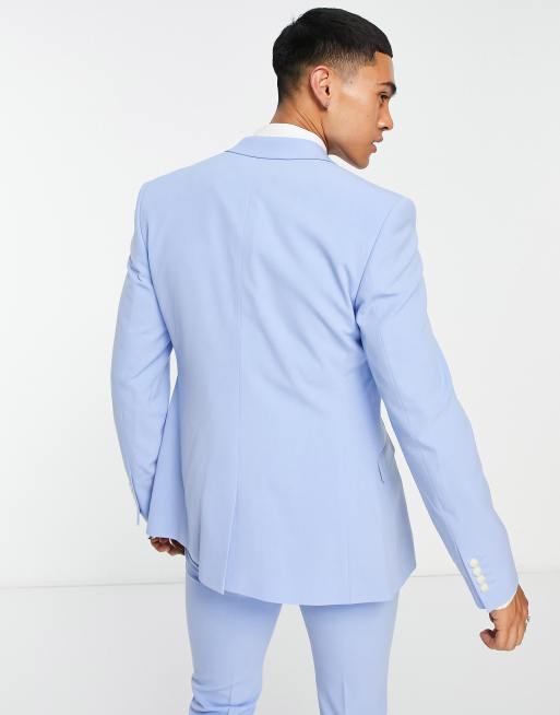 ASOS DESIGN super skinny suit jacket in powder blue