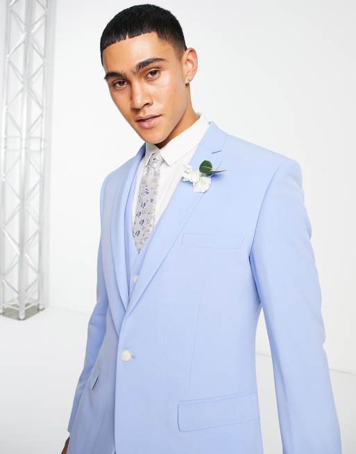 Asos light shop blue suit