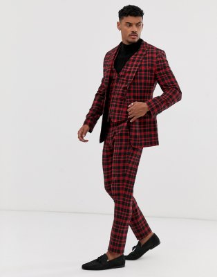 asos tartan suit