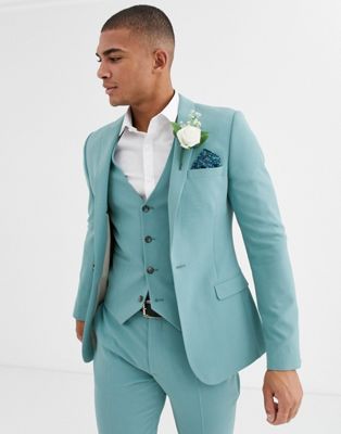 ASOS DESIGN super skinny suit jacket in sea green | ASOS