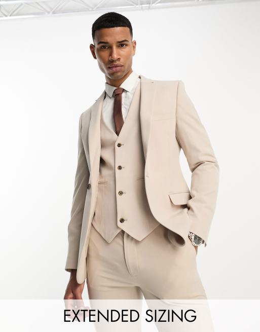 Cream colored sales suit jacket