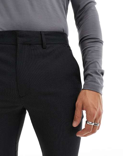 ASOS DESIGN super skinny suit pants in black pin dot, 3 of 5