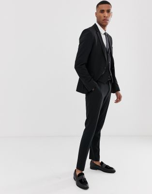 super skinny black dress pants