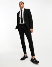 ASOS DESIGN super skinny suit pants in black