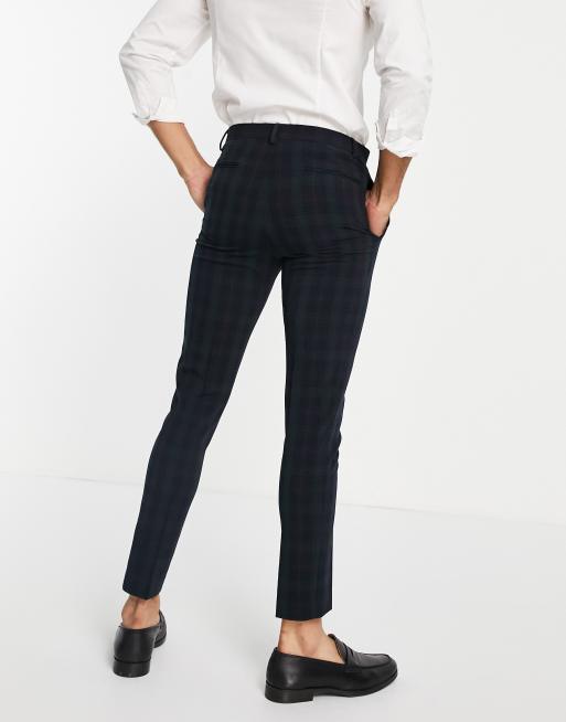 ASOS DESIGN super skinny suit pants in blackwatch plaid, 2 of 4