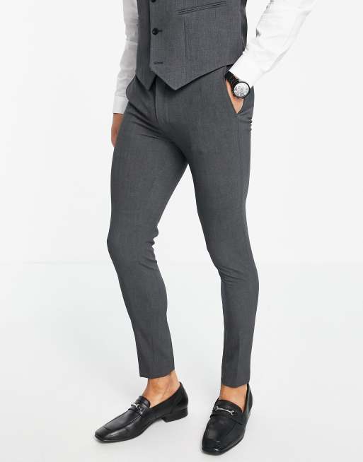 ASOS DESIGN super skinny suit pants in light blue