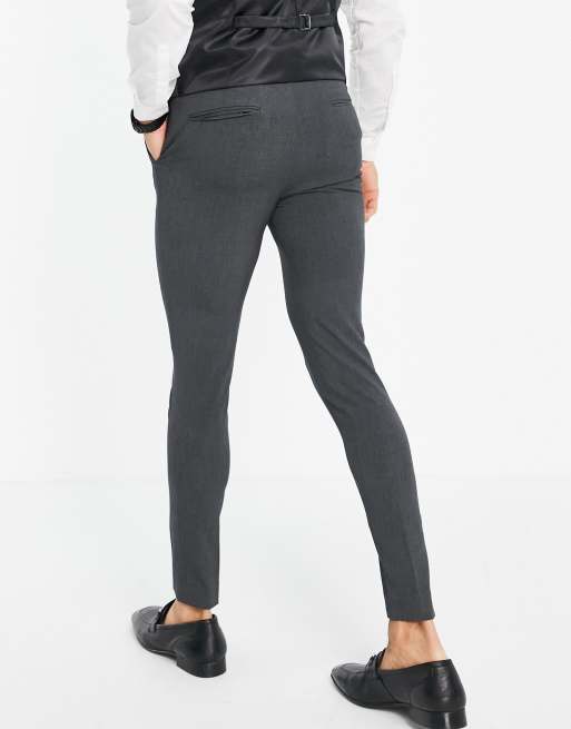 ASOS DESIGN super skinny suit pants in black