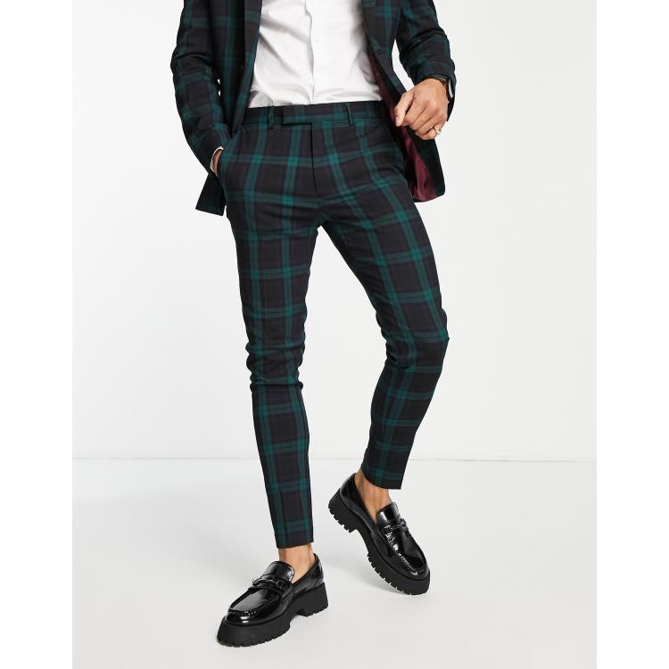 Asos plaid clearance pants men