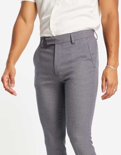 ASOS DESIGN super skinny suit pants in charcoal