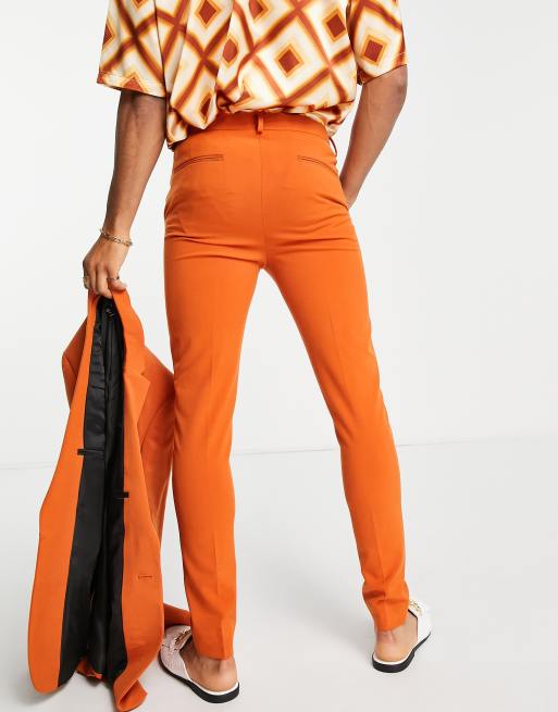 ASOS DESIGN super skinny suit pants in orange ASOS