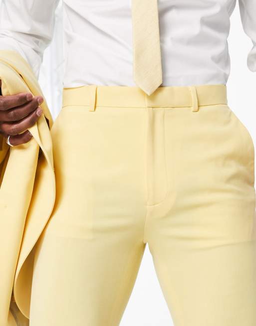 Yellow dress deals pants mens