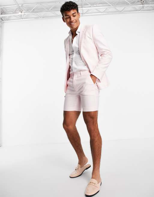 Pink Suit Shorts