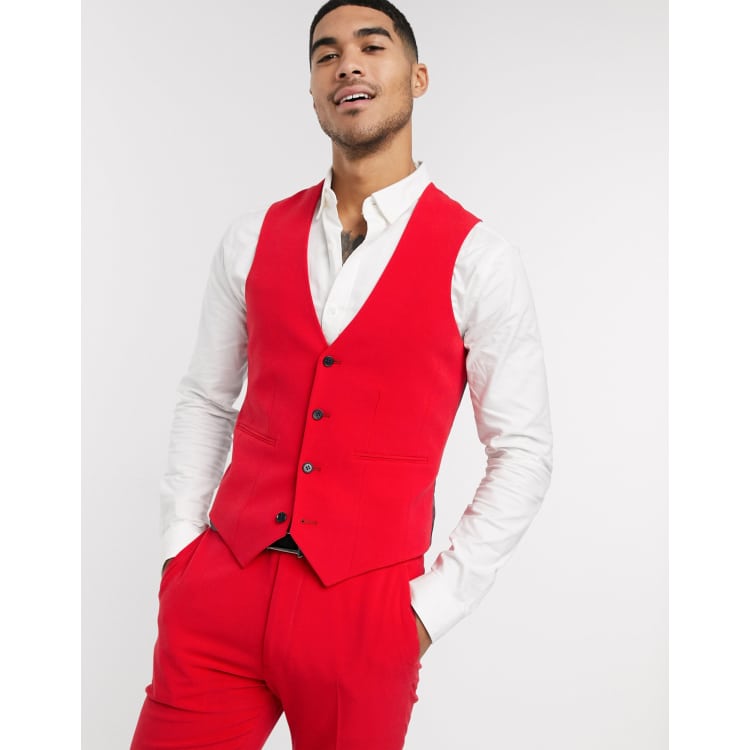 White and red on sale vest