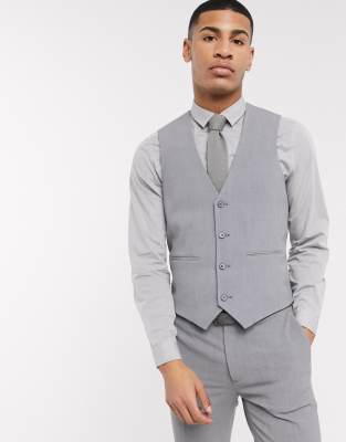 suit vest gray