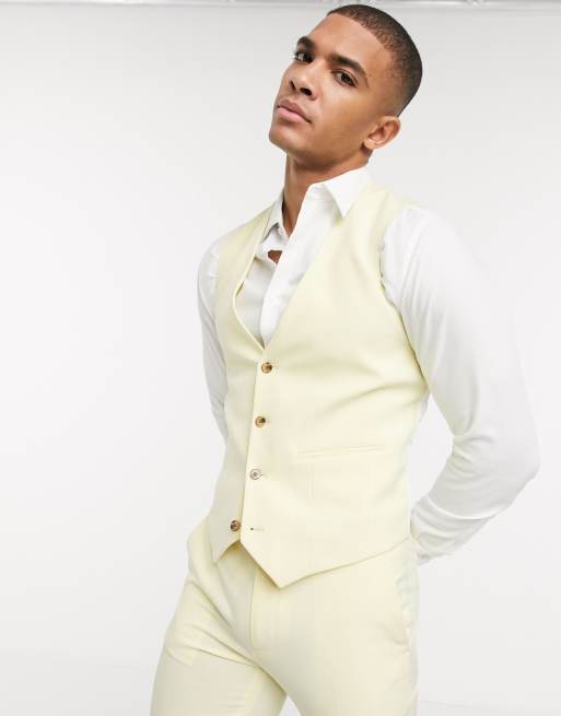 Yellow deals suit vest