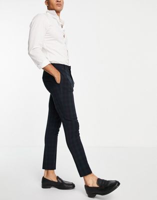 ASOS DESIGN super skinny suit trousers in blackwatch tartan