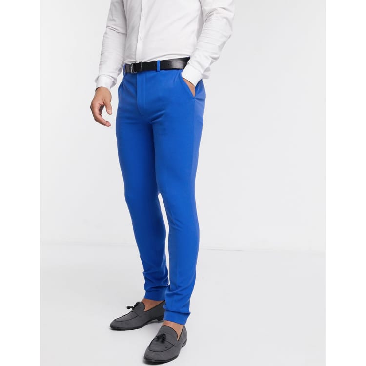 Royal blue 2024 skinny dress pants