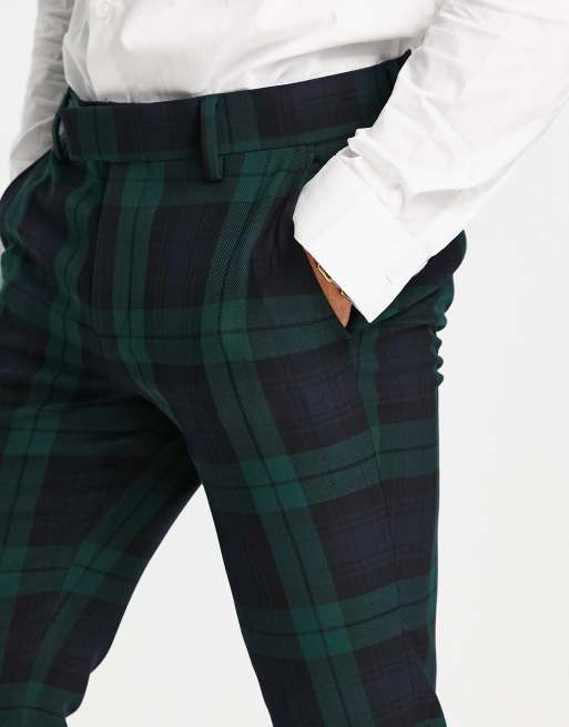 Asos mens tartan trousers shop