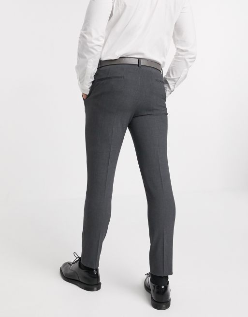 ASOS DESIGN super skinny suit trousers in four way stretch in charcoal, 2 of 4