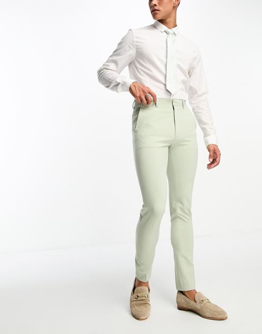 Sage green store dress pants mens