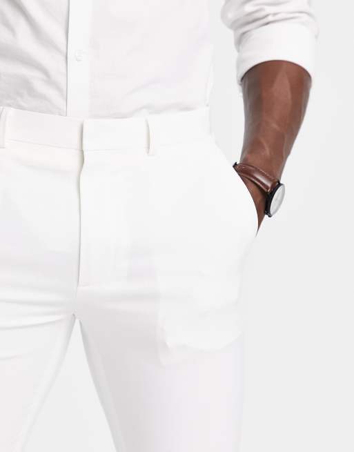 White skinny sale dress pants