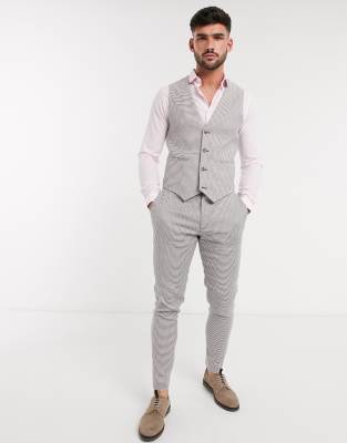 asos grey waistcoat