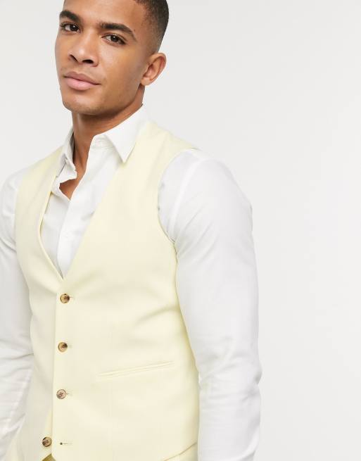 Cheap yellow outlet waistcoat