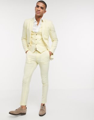 yellow suit waistcoat