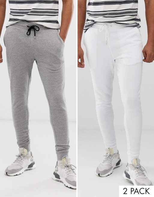 asos white sweatpants