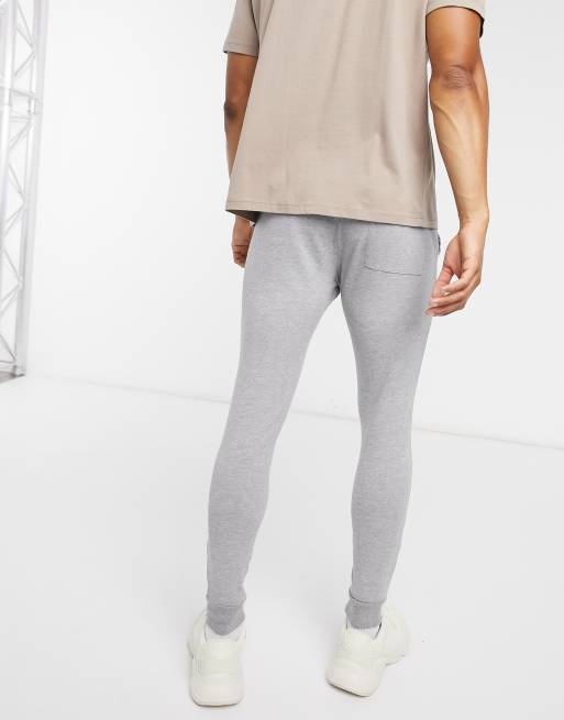 adidas Originals essentials slim fit sweatpants with small logo in gray