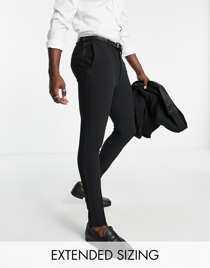 Asos Design Super Skinny Smart Pants In Black