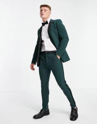 dark green suit asos