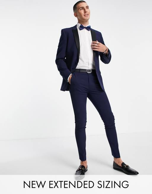 Navy blue suit on sale asos