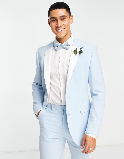 Asos light hotsell blue suit