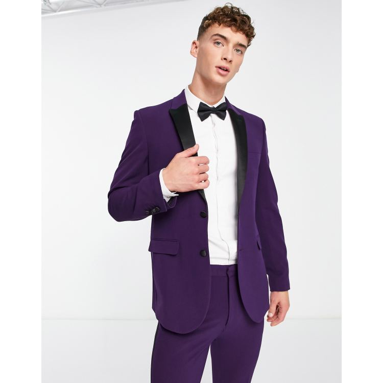 Purple deals jacket suit