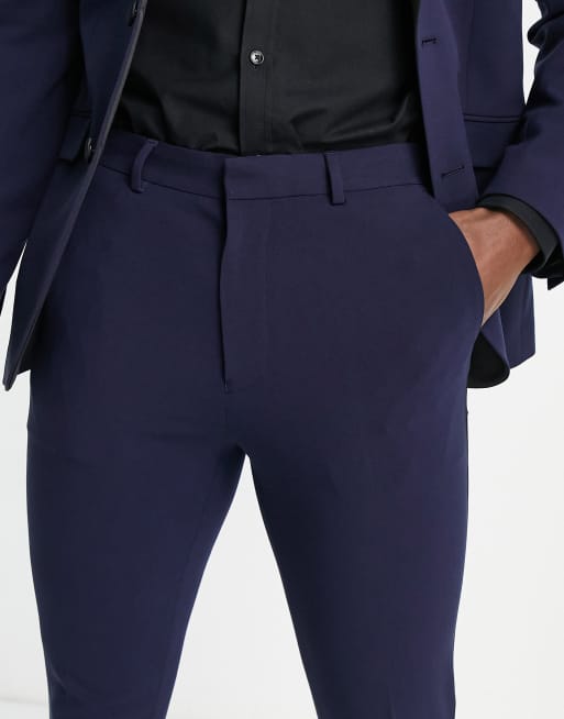 Mens tuxedo trousers on sale with satin stripe