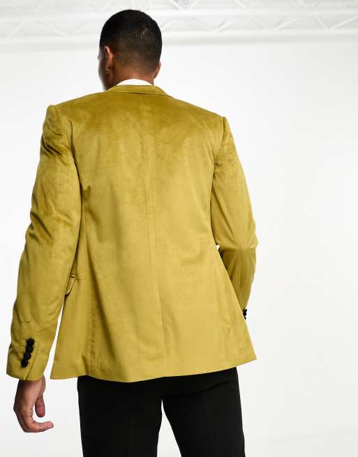 Asos hot sale yellow blazer