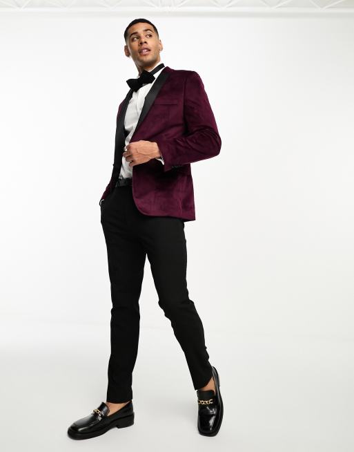 Wine blazer clearance outfit