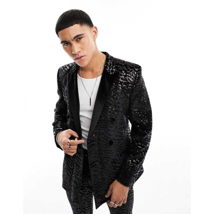 Sequin suit clearance jacket