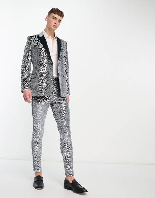 Sequin best sale suit asos