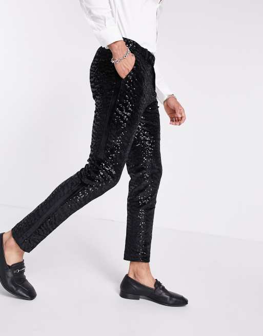 ASOS WHITE Crushed Velvet Pant